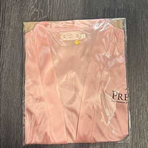 Predire Paris Silk Luxury Robe Light Pink Sz S NWT